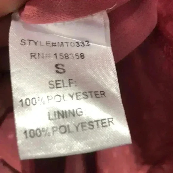 Leche Peplum Pin Dot,long sleeve,ruffle v-neck,bell sleeve,lined,light rose - Picture 8 of 9